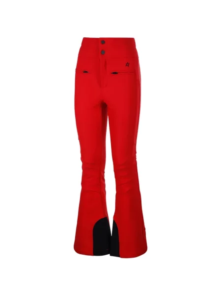 Pantaloni de schi Perfect Moment cu broderie evazate roșu