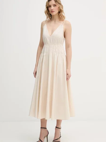 Pinko sukienka beżowa
