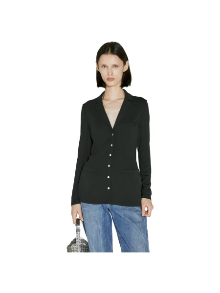 Marynarka Paco Rabanne ze stretchu czarna