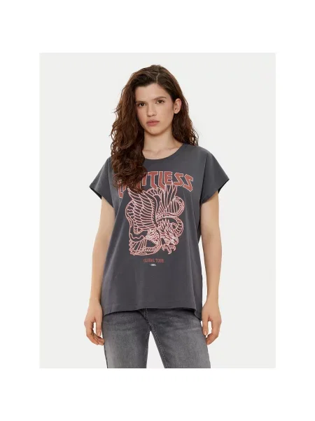JJXX T-shirt Wilma Boxy Fit siva