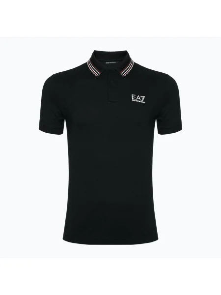 Мъжка риза Emporio Armani Golf Pro Polo Check black черно