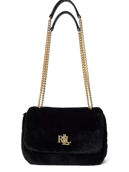 Futro Lauren Ralph Lauren czarne