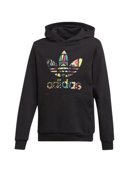Bluza z kapturem dziecięca Adidas czarna