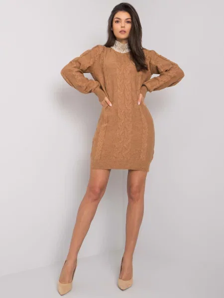 Rochie Rue Paris de costum maro