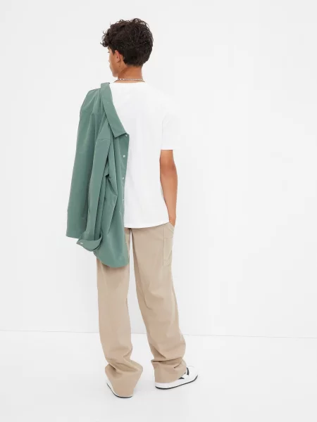 Pantaloni copii Gap negru