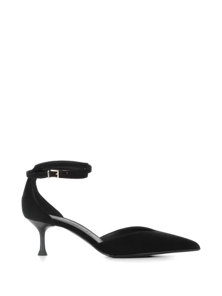 Pantofi cu toc Sergio Levantesi cu bretele negru