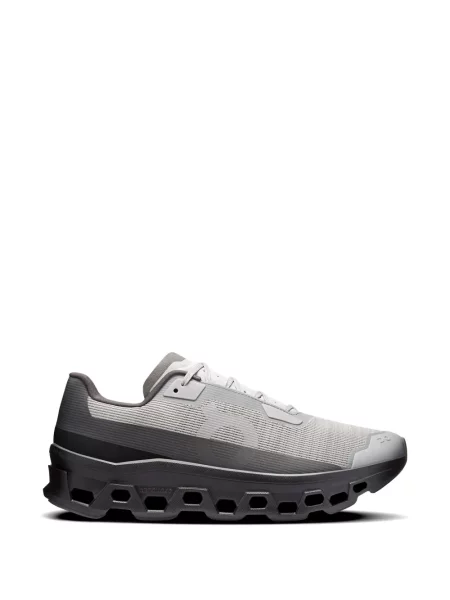 Sneakerși On cu șireturi din dantelă gri