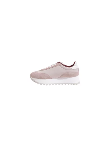 Sneakersy Calvin Klein Jeans sznurowane zamszowe białe