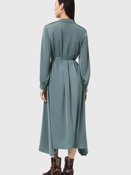 AllSaints sukienka LEXI niebieska