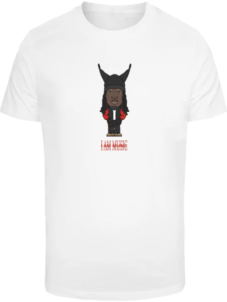 Mister Tee Tricou I Am Music kitt / roșu / negru alb