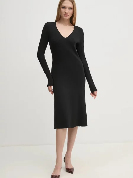 Sukienka Calvin Klein garniturowa czarna