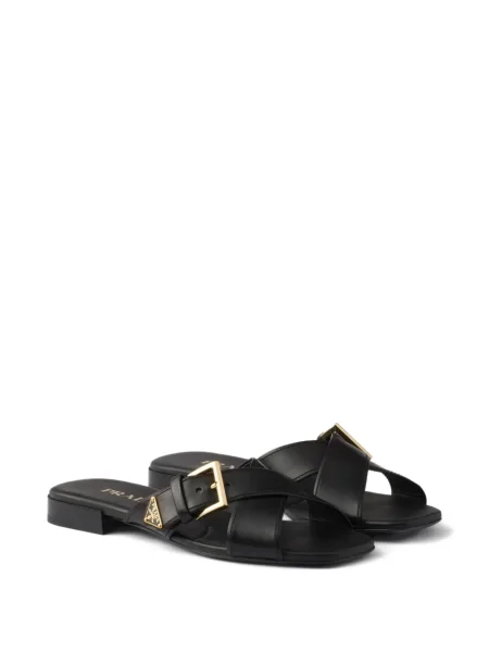 Sandale Prada cu cataramă negru