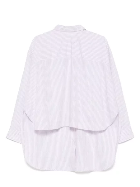 Cămașă Victoria Beckham cu dungi violet