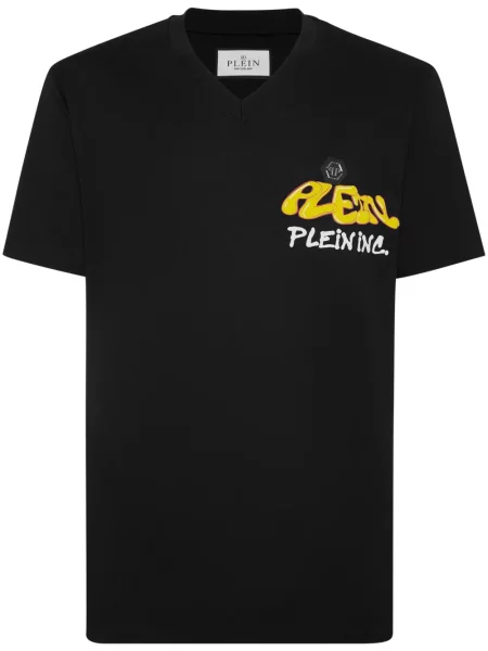 Tricou Philipp Plein cu imagine negru
