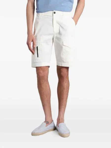 Pantaloni scurți cargo Mc2 Saint Barth alb