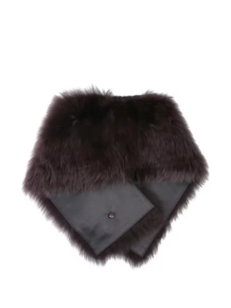 Fular Almada Label din piele maro
