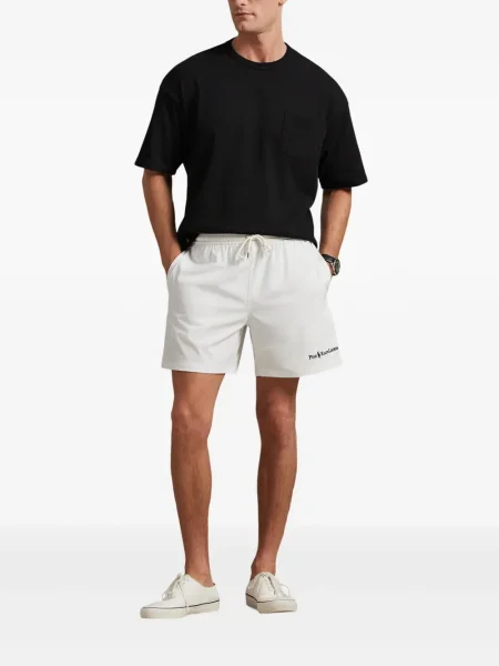 Ριγέ δερμάτινος κάλτσες Polo Ralph Lauren με κορδόνι μαύρο