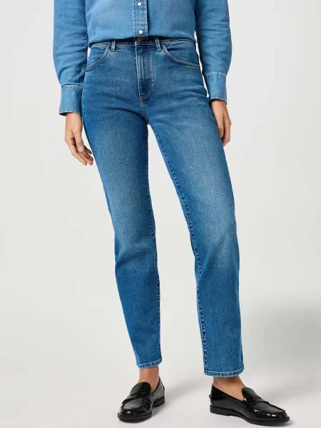 Прямі джинси Wrangler темно-синій сині