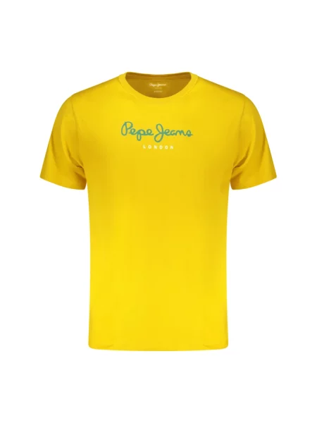 Koszulka Pepe Jeans z krótkim rękawem żółta