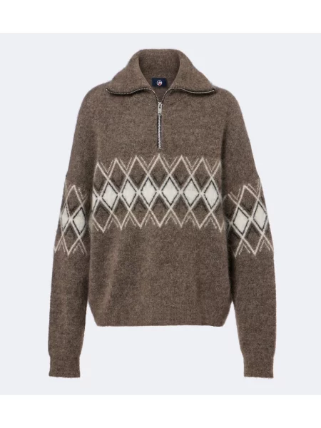 Pulover Fusalp de mohair maro