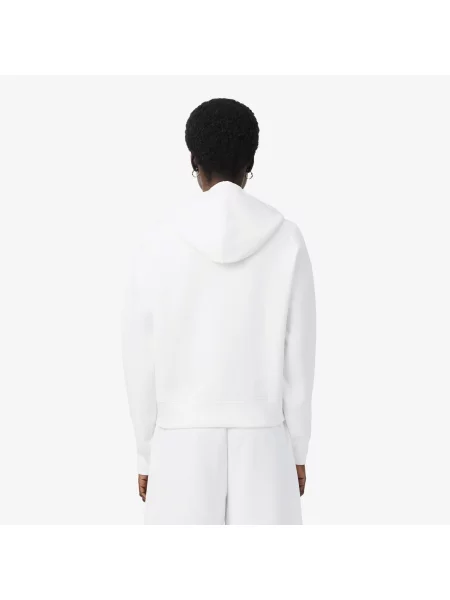 Lacoste Bluza Z Kapturem Oversize Regulowana biała