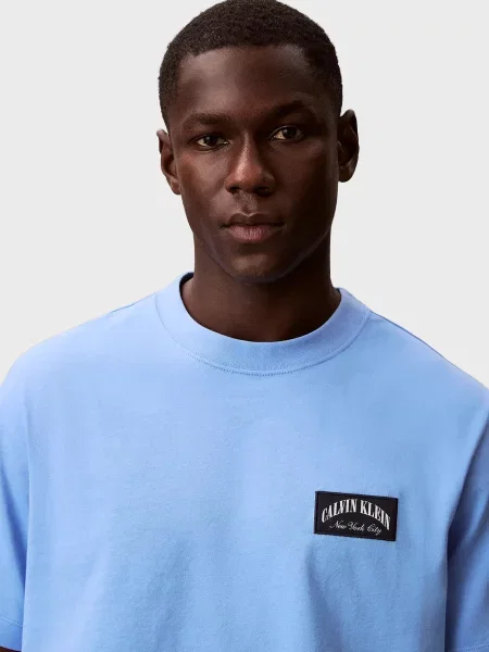 Футболка Calvin Klein Jeans блакитна
