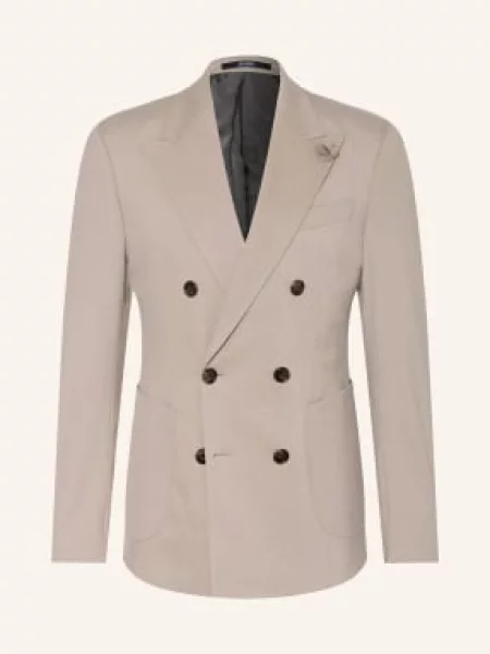 Joop! Marynarka Garniturowa Heazy Slim Fit beige beżowa