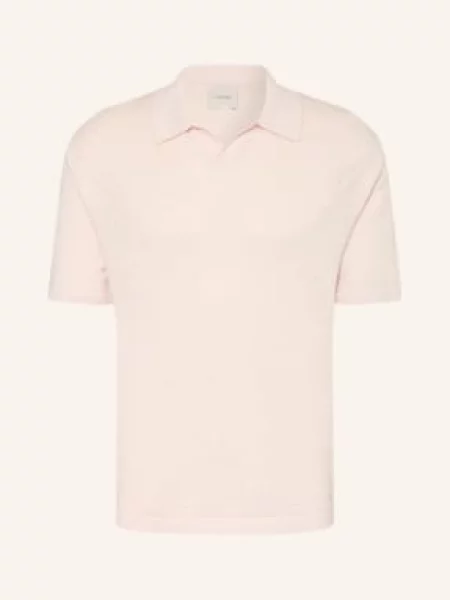 Calvin Klein Sweter Polo Z Lnu rosa różowe