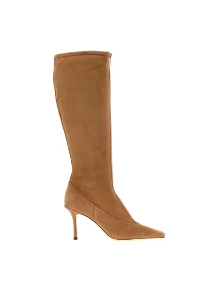 Botki Jimmy Choo zamszowe brązowe