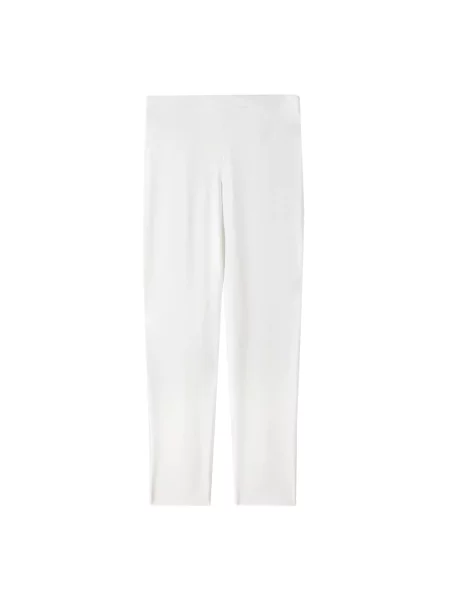 Patrizia Pepe Spodnie Kobieta XS dopasowane spodnie z krepy Zibellino biały