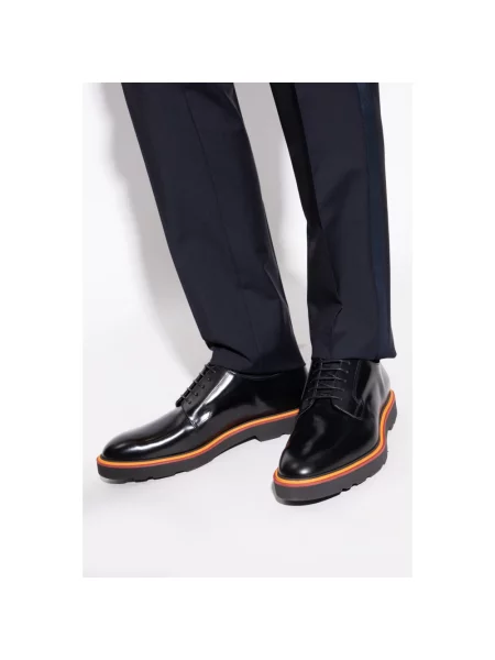 Derby Paul Smith skórzany czarny