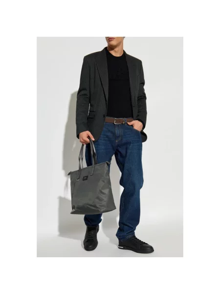 Sweter Dolce And Gabbana wełniany z logo czarny