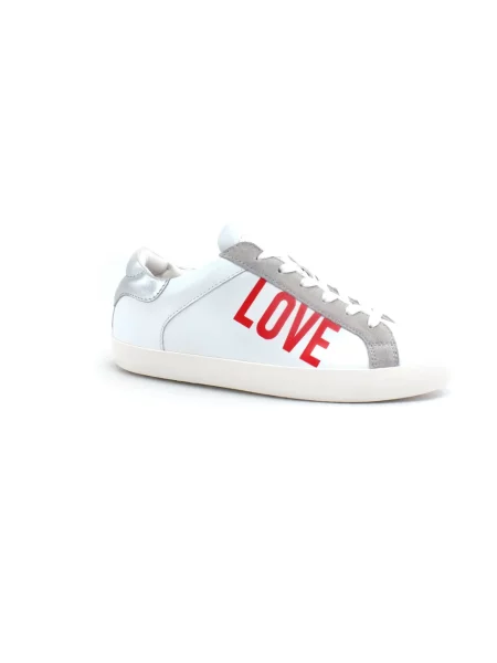 Sneakersy Love Moschino skórzane białe
