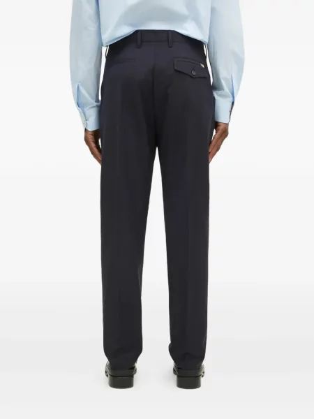 Pantaloni Paul Smith plisate albastru