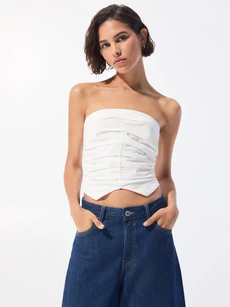Pull&Bear Top alb