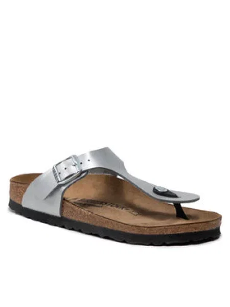 Birkenstock Žabky Gizeh Bs Stříbrná šedé