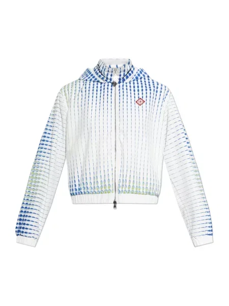 Wiatrówka Casablanca w grochy biała