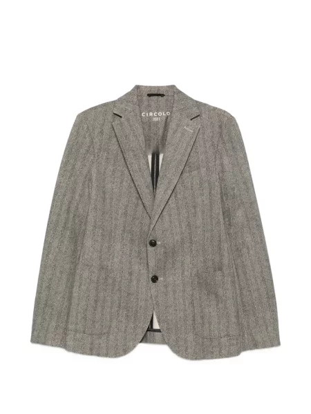 Geacă Circolo 1901 cu imagine cu model herringbone gri