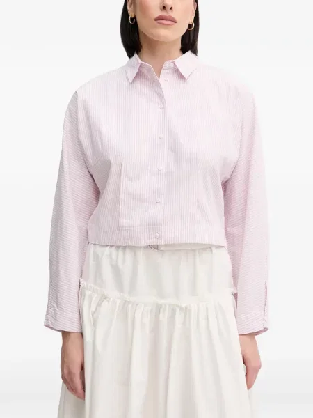 Cămașă Benetton cu dungi roz