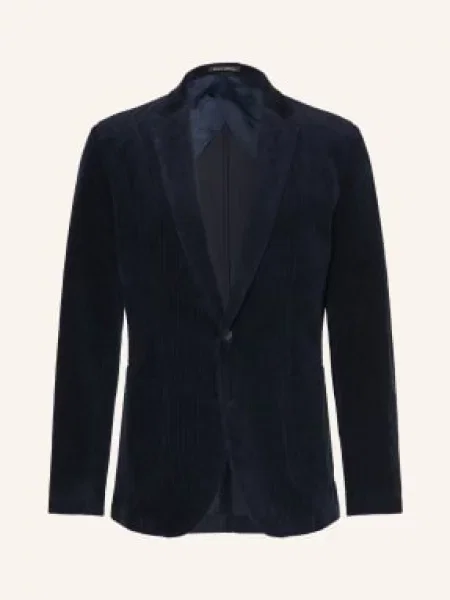 Marc O'polo Kordové Sako Shaped Fit tmavě modrá