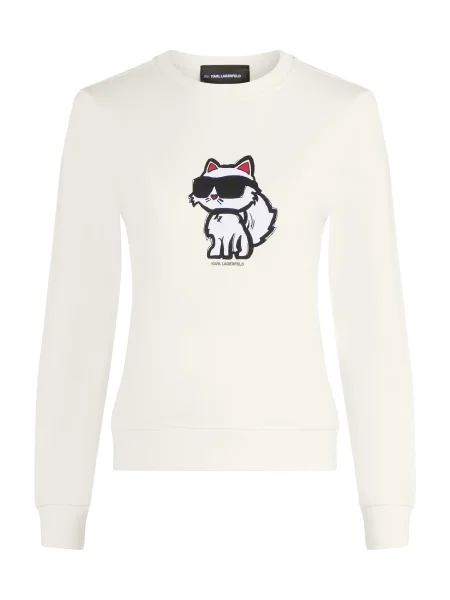 Karl Lagerfeld Hanorac ikon sketch | Straight fit alb