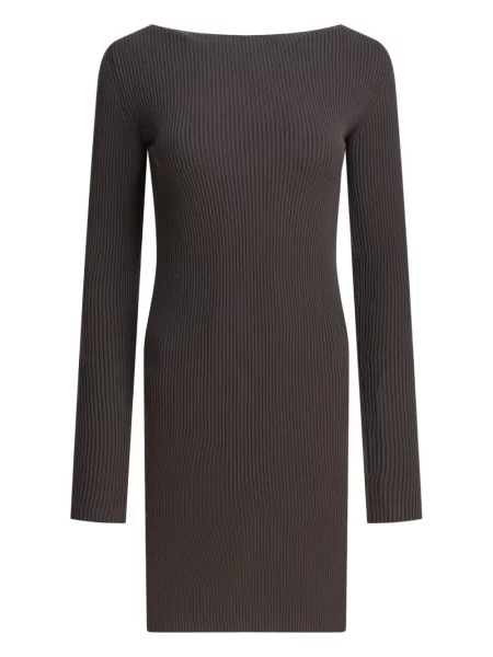 Rochie midi Rick Owens până la genunchi de costum gri