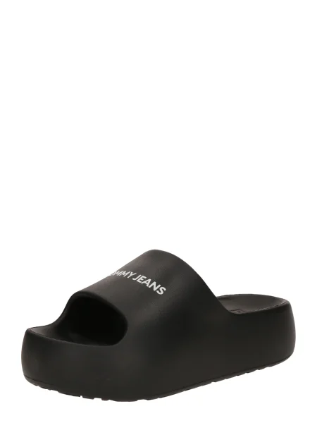Dámske šľapky Tommy Jeans Flatform Pool Slide Ess black čierna