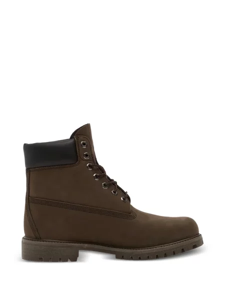 Botine Timberland cu șireturi din dantelă maro