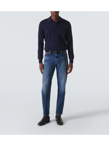 Blugi skinny Zegna albastru