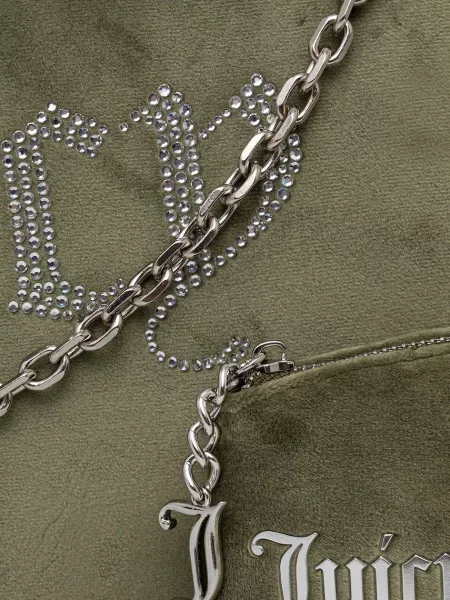 Велюровая сумка через плечо Juicy Couture