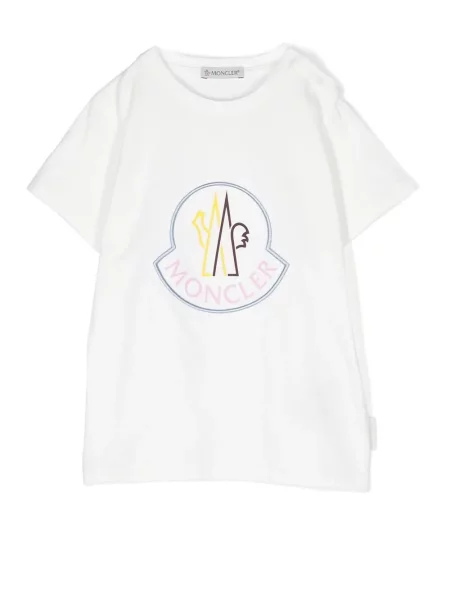 Koszulka dziecięca Moncler Enfant biała