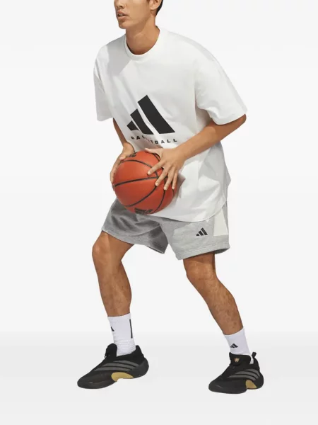 Tricou Adidas alergare cu șireturi din dantelă negru