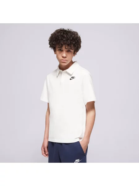 Nike Polo K Nsw Club Knit Ss Polo Lbr Boy biała