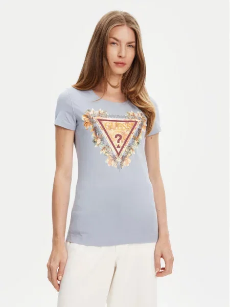 Guess T-Shirt niebieski